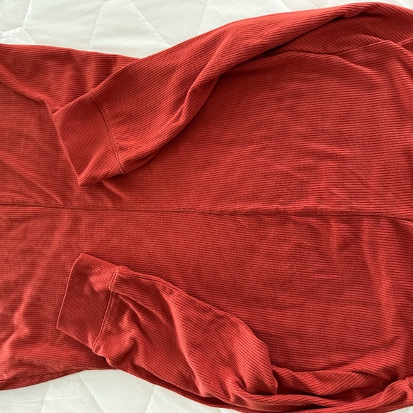 Time And Tru Ladies Ribbed Long Sleeve Top Spiced Cider (Rust) Size M (8-10) EUC - Picture 2 of 8